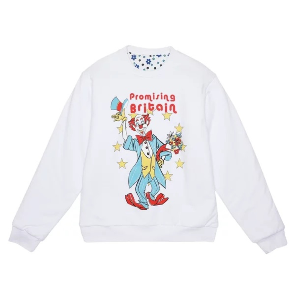 $600 Martine Rose Size M Heavyweight Reversible Promising Britain Sweatshirt NWT